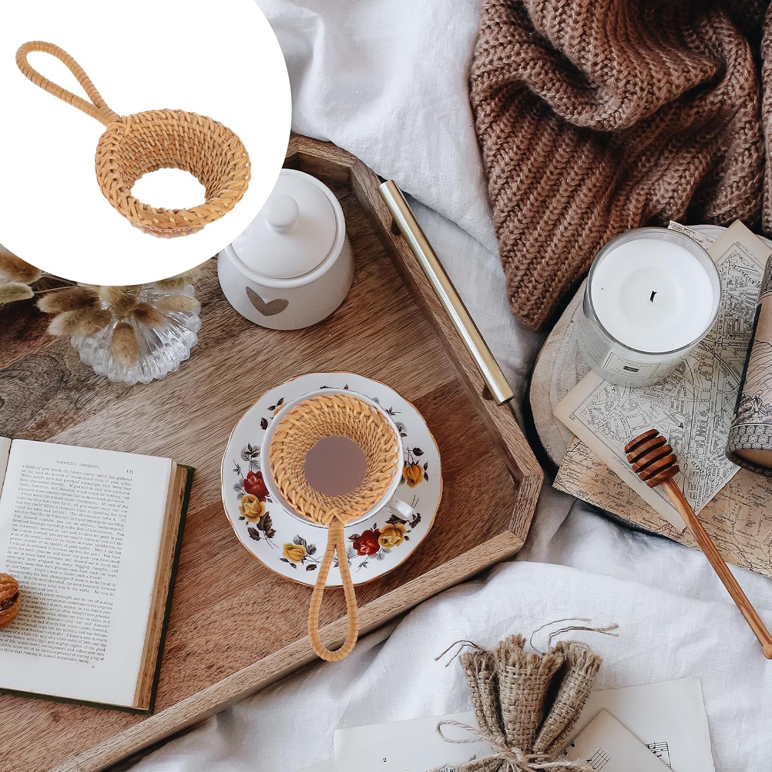 Rattan Tea Strainer Handmade T - Loose Leaf Tea Infuser review and price